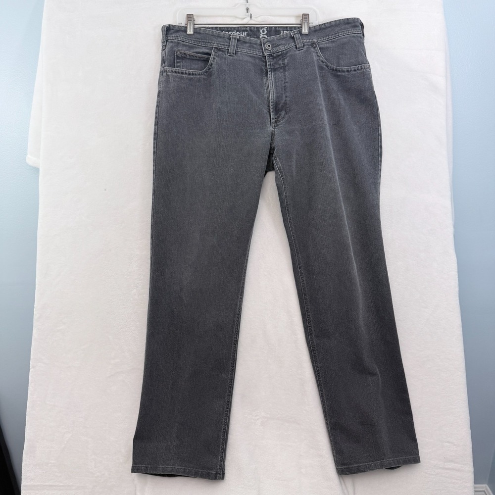 Gardeur Pants Mens 56 (38x30) Gray Straight Leg